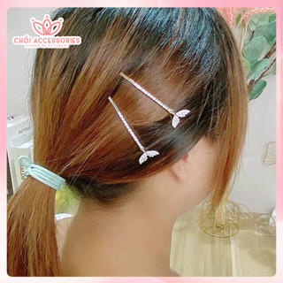 Kẹp tóc nữ, kẹp tóc đính đá hình đuôi cá cho bạn gái Chồi accessories phong cách Hàn Quốc K066