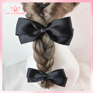 Dây Buộc Tóc Nơ 2 Tầng Xinh Xắn Đáng Yêu Chồi accessories Cho Bạn Gái Y072