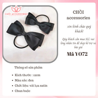 Dây Buộc Tóc Nơ 2 Tầng Xinh Xắn Đáng Yêu Chồi accessories Cho Bạn Gái Y072