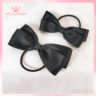 Dây Buộc Tóc Nơ 2 Tầng Xinh Xắn Đáng Yêu Chồi accessories Cho Bạn Gái Y072
