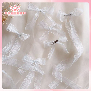 Set 2c Kẹp tóc ren công chúa xinh xắn đáng yêu Chồi accessories phong cách Hàn Quốc siêu xinh Y292