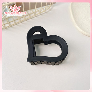 Tổng hợp các mẫu cặp tóc đen lì, kẹp tóc màu đen cá tính Chồi accessories K129