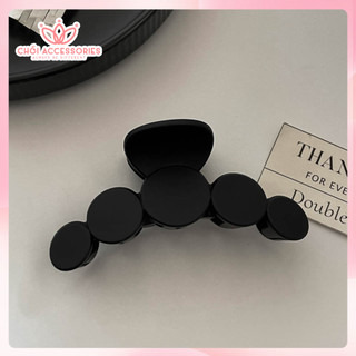 Tổng hợp các mẫu cặp tóc đen lì, kẹp tóc màu đen cá tính Chồi accessories K129