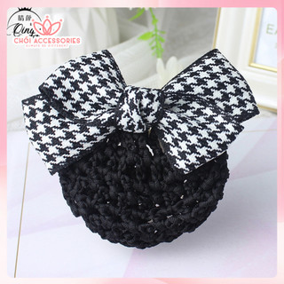 Cặp tóc có búi lưới công sở, kẹp tóc kèm chụp lưới dày giữ tóc tiếp viên Chồi accessories - Y173