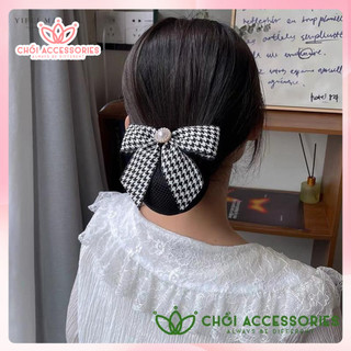 Cặp tóc có búi lưới công sở, kẹp tóc kèm chụp lưới dày giữ tóc tiếp viên Chồi accessories - Y173