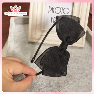 Bờm tóc nữ thời trang nơ voan băng đô tóc nữ phong cách Chồi accessories Y186