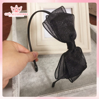 Bờm tóc nữ thời trang nơ voan băng đô tóc nữ phong cách Chồi accessories Y186