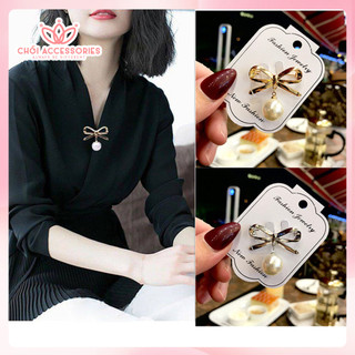 Cài áo nữ, cài áo hạt trai nhân tạo thanh lịch Chồi accessories cho bạn gái - CA60