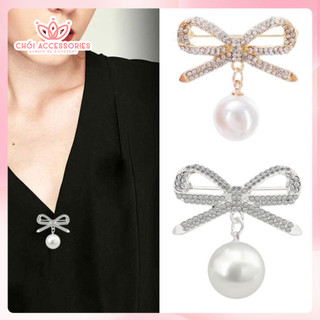 Cài áo nữ, cài áo hạt trai nhân tạo thanh lịch Chồi accessories cho bạn gái - CA60
