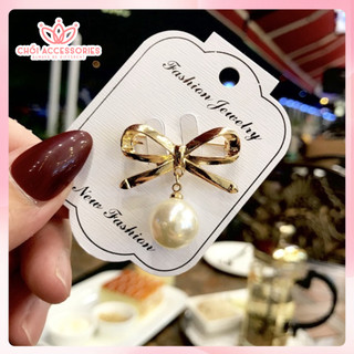 Cài áo nữ, cài áo hạt trai nhân tạo thanh lịch Chồi accessories cho bạn gái - CA60