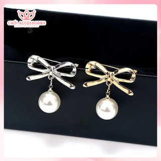 Cài áo nữ, cài áo hạt trai nhân tạo thanh lịch Chồi accessories cho bạn gái - CA60