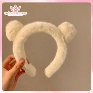 Bờm Tóc Tai Gấu Lông Mịn Chồi accessories Phong Cách Đáng Yêu Dành Cho Bạn Nữ K123