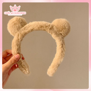 Bờm Tóc Tai Gấu Lông Mịn Chồi accessories Phong Cách Đáng Yêu Dành Cho Bạn Nữ K123