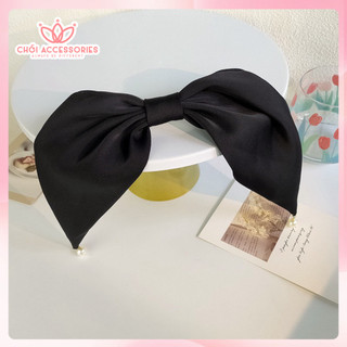 Cặp tóc nữ kẹp tóc nơ lụa rủ tiểu thư sang chảnh thanh lịch dễ phối Chồi accessories Y202