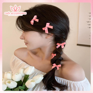 Set 6 nơ kẹp tóc nhỏ xíu xiu xinh xắn ngọt ngào K293