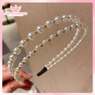 Bờm tóc nữ ,băng đô hạt trai nhân tạo kiểu mới Chồi accessories phong cách thanh lịch Y167