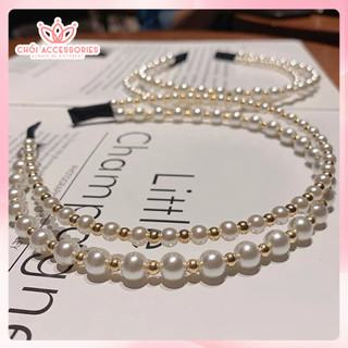 Bờm tóc nữ ,băng đô hạt trai nhân tạo kiểu mới Chồi accessories phong cách thanh lịch Y167