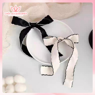 Kẹp tóc nơ viền thời trang nữ tính đáng yêu Chồi accessories phong cách hàn quốc -Y135