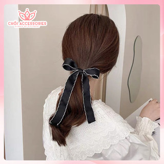 Kẹp tóc nơ viền thời trang nữ tính đáng yêu Chồi accessories phong cách hàn quốc -Y135