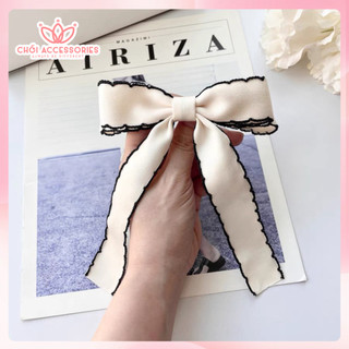 Kẹp tóc nơ viền thời trang nữ tính đáng yêu Chồi accessories phong cách hàn quốc -Y135