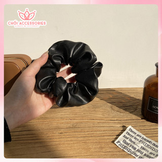 Buộc tóc nữ, scrunchies da mùa đông dày Chồi accessories phong cách cá tính K356