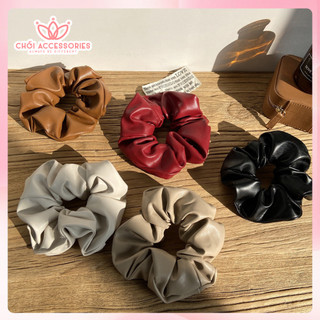 Buộc tóc nữ, scrunchies da mùa đông dày Chồi accessories phong cách cá tính K356