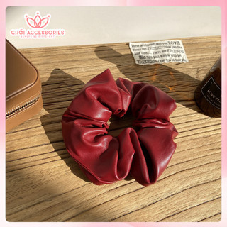Buộc tóc nữ, scrunchies da mùa đông dày Chồi accessories phong cách cá tính K356
