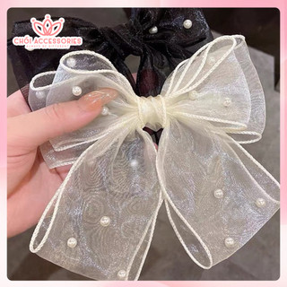Cặp tóc nơ voan phồng, cặp tóc nữ tính Chồi accessories cho bạn gái đáng yêu tiểu thư nhẹ nhàng - Y269