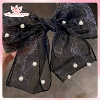 Cặp tóc nơ voan phồng, cặp tóc nữ tính Chồi accessories cho bạn gái đáng yêu tiểu thư nhẹ nhàng - Y269
