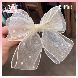Cặp tóc nơ voan phồng, cặp tóc nữ tính Chồi accessories cho bạn gái đáng yêu tiểu thư nhẹ nhàng - Y269