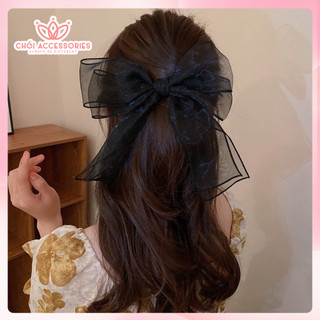 Cặp tóc nơ voan phồng, cặp tóc nữ tính Chồi accessories cho bạn gái đáng yêu tiểu thư nhẹ nhàng - Y269