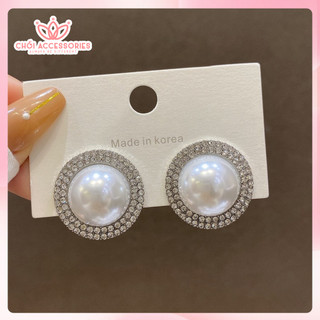 Tổng hợp các mẫu bông tai, khuyên tai hạt trai nhân tạo chốt S925 cao cấp Chồi accessories