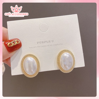 Tổng hợp các mẫu bông tai, khuyên tai hạt trai nhân tạo chốt S925 cao cấp Chồi accessories