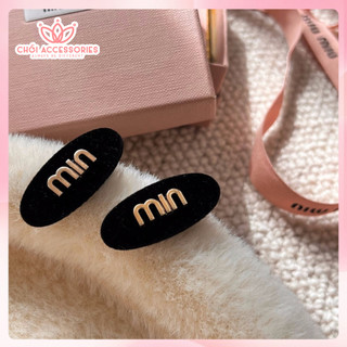 Kẹp tóc mái vải nhung đính tag sang chảnh Chồi accessories, cá tính nhiều mẫu K049