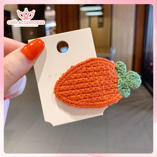 Kẹp tóc len hình hoa quả Chồi accessories cho bé gái dễ thương đáng yêu K101