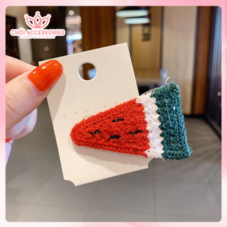 Kẹp tóc len hình hoa quả Chồi accessories cho bé gái dễ thương đáng yêu K101