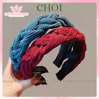 Bờm tóc tết vải nhung sang chảnh Chồi accessories, mấn tết thanh lịch dễ phối đồ - Y255