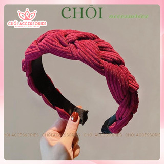Bờm tóc tết vải nhung sang chảnh Chồi accessories, mấn tết thanh lịch dễ phối đồ - Y255