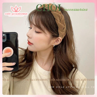 Bờm tóc tết vải nhung sang chảnh Chồi accessories, mấn tết thanh lịch dễ phối đồ - Y255