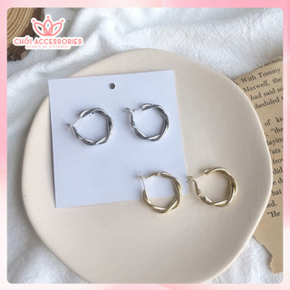 Khuyên Tai Tròn Chồi accessories Phong Cách Sang Trọng Cho Bạn Nữ F95