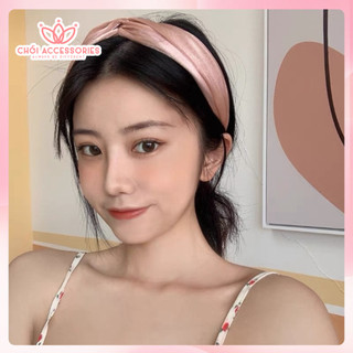 Bờm Tóc Vải Ánh Nhũ, Băng Đô Lớn Chồi accessories Phong Cách Xinh Xắn Cho Bạn Nữ Y042