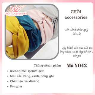 Bờm Tóc Vải Ánh Nhũ, Băng Đô Lớn Chồi accessories Phong Cách Xinh Xắn Cho Bạn Nữ Y042