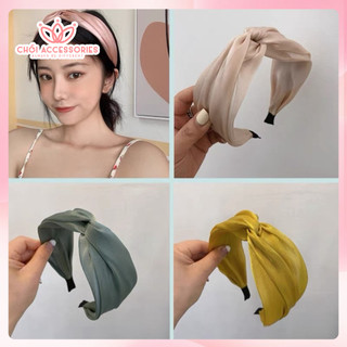 Bờm Tóc Vải Ánh Nhũ, Băng Đô Lớn Chồi accessories Phong Cách Xinh Xắn Cho Bạn Nữ Y042