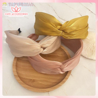 Bờm Tóc Vải Ánh Nhũ, Băng Đô Lớn Chồi accessories Phong Cách Xinh Xắn Cho Bạn Nữ Y042