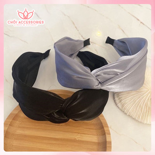Bờm Tóc Vải Ánh Nhũ, Băng Đô Lớn Chồi accessories Phong Cách Xinh Xắn Cho Bạn Nữ Y042