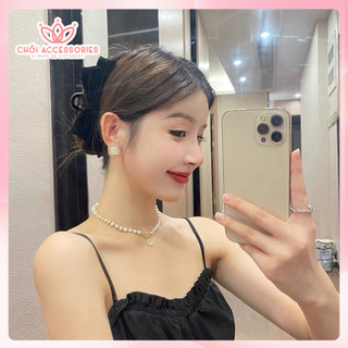 Cặp Tóc Nhung Nơ Nhung Hai Tầng, Nơ Nhung Lớn Chồi accessories Phong Cách Tiểu Thư Y221
