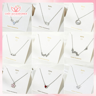 Tổng hợp dây chuyền dáng mảnh, vòng cổ nhỏ đáng yêu Chồi accessories B43