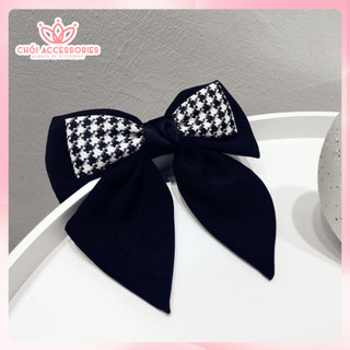 Cặp tóc nơ rủ, cặp tóc nơ vải thanh lịch phom cứng sang chảnh Chồi accessories - Y258