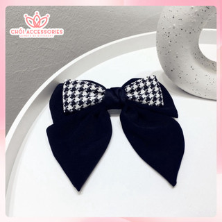 Cặp tóc nơ rủ, cặp tóc nơ vải thanh lịch phom cứng sang chảnh Chồi accessories - Y258