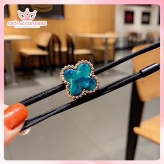 Dây buộc tóc hình cỏ bốn lá nhiều màu Chồi accessories cho bạn nữ K330